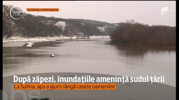 După zăpezi, inundațiile amenință sudul țării