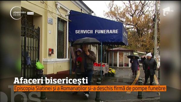 Episcopia Slatinei şi a Romanaţilor şi-a făcut firmă de pompe funebre. Îi pune chiar pe preoţi să-i facă reclamă