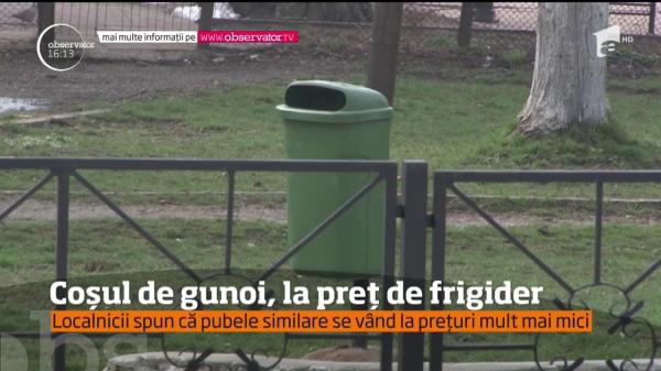Primarul din Urlaţi a înnobilat localitatea prahoveană cu 80 de pubele de lux, spre marea disperare a contribuabililor