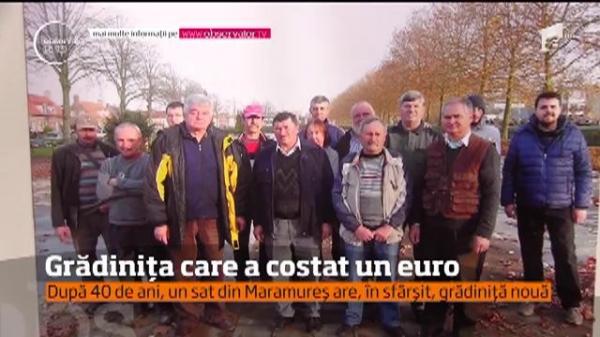 Grădinița din satul Coltău, județul Maramureș, a costat un euro