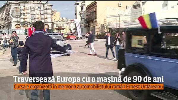 Traversează Europa cu o maşină de 90 de ani