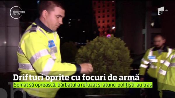 Drifturi oprite cu focuri de armă