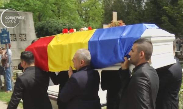 Ionela Prodan a fost înmormântată fără onoruri militare, în Cimitirul Bellu din București