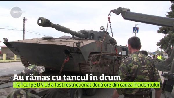 Tanc rămas în drum, în Prahova