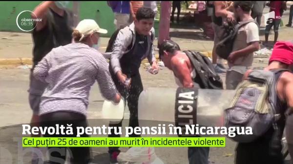 Revoltă pentru pensii în Nicaragua