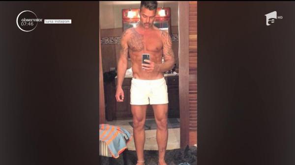 Ricky Martin a încins internetul cu o fotografie în care îşi arată trupul bine lucrat în sala de forţă