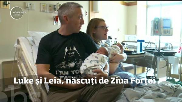 Doi părinţi şi-au botezat bebeluşii în semn de omagiu adus personajelor principale din filmul Războiul Stelelor