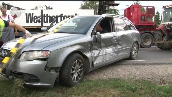 Două persoane au fost grav rănite într-un carambol cu 6 autovehicule pe Drumul Naţional 72, între Târgovişte şi Găeşti