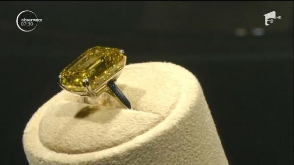 Diamant galben de 50 de carate, scos la licitaţie în Elveţia
