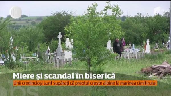 Un preot din Vaslui a stârnit nemulţumirea enoriaşilor, după ce şi-a făcut o stupină la câţiva metri de cimitir
