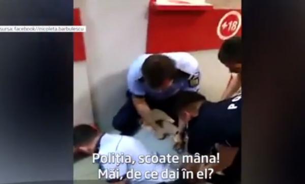 Tânăr lovit de poliţişti la o casă de pariuri din Capitală. Scandalul monstru ar fi izbucnit din cauza unui bilet