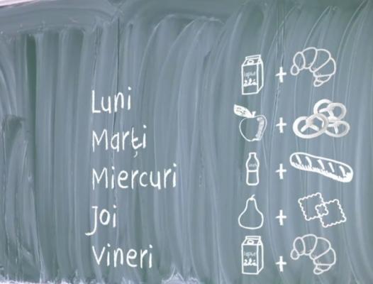Se schimbă meniul copiilor, la şcoală. Pe lângă corn şi lapte, cei mici vor primi fructe şi legume