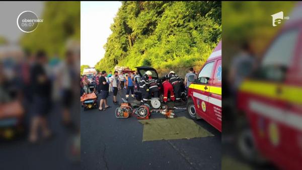 Accident rutier grav, pe DN 7, în judeţul Hunedoara