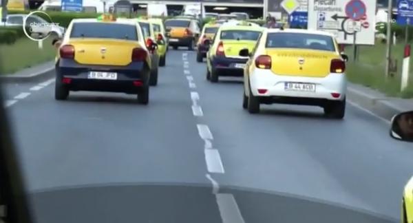 Protest spontan în zona Aeroportului Henri Coandă