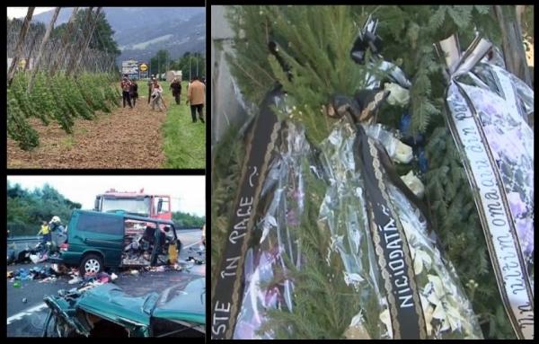 Durere și lacrimi în familiile celor 9 români morți în accidentul din Ungaria. Trupurile lor au fost aduse acasă
