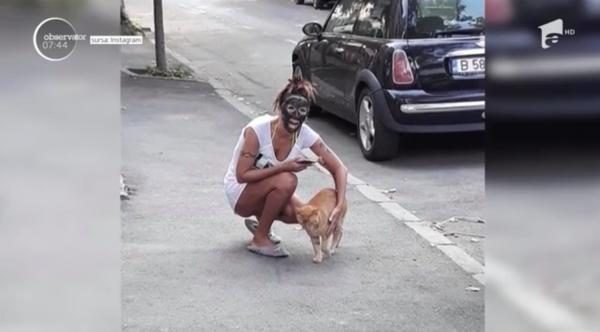 Oana Zăvoranu a ieşit pe stradă, în plină zi, cu o mască cosmetică pe faţă care i-a cam speriat pe trecători