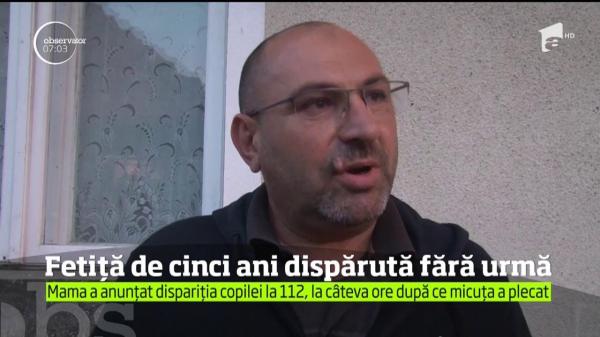 Alertă într-o comună din Bacău! O fetiţă de cinci ani a fost dată dispărută