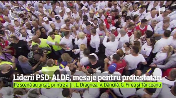 Liderii PSD-ALDE, mesage pentru protestatari