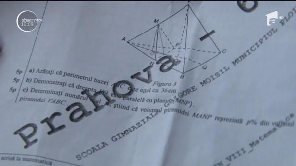 Scandal la şcoală din Ploieşti, după proba la matematică de la Evaluarea Naţională