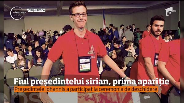 Fiul președintelui sirian, prima apariție de la sosirea în România