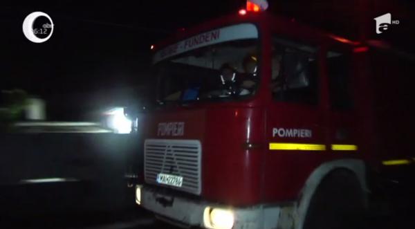 Alertă maximă pentru pompieri, în comuna Căţelu, de la marginea Capitalei
