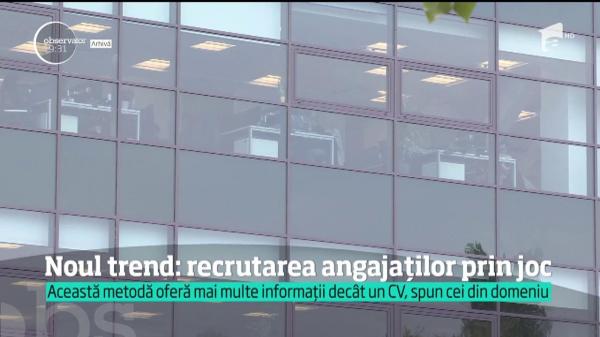 Mai multe companii au renunţat la CV în procesul de recrutare a angajaţilor şi au transformat interviul într-o joacă