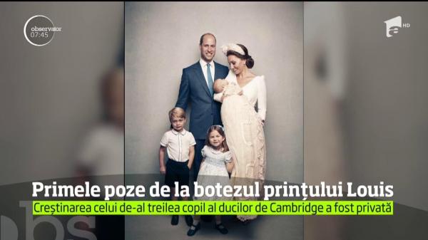 Kate și William l-au botezat pe Prințul Louis! Primele poze oficiale