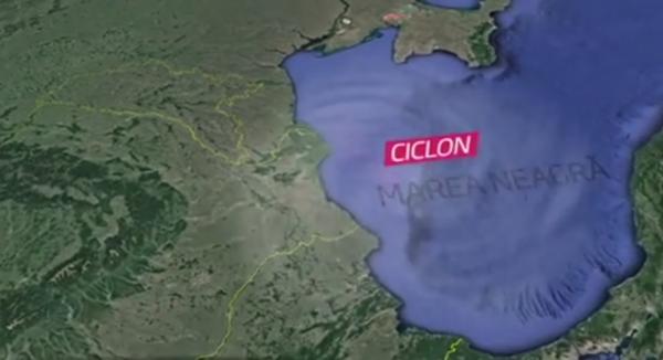 Ciclonul din Marea Neagră aduce furtuni, cantităţi mari de precipitaţi şi vânt