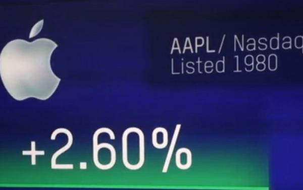 Apple, record istoric după ultimele cotații de la bursa din New York