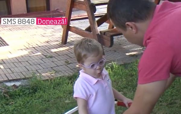 Vreau să ajut! Ştefania, bolnavă de dipareză spastică, are nevoie urgentă de operație