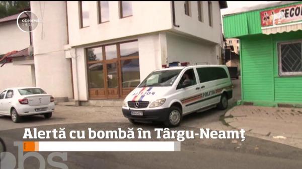 Haos după o alertă falsă cu bombă, în oraşul Târgu-Neamţ