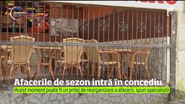 Afacerile de sezon intră în concediu
