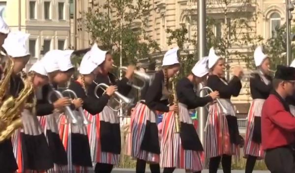 Spectacol în Moscova, la Festivalul Internaţional al Orchestrelor Militare
