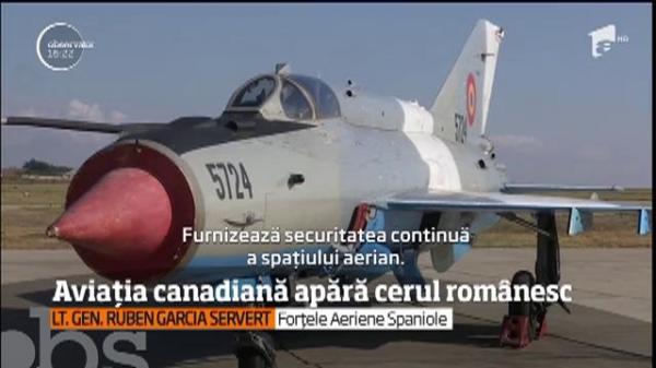 Aviația canadiană va apăra de astăzi cerul românesc. Britanicii au predat ştafeta