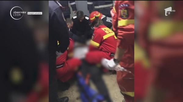 Scene dramatice surprinse în Bucureșt, în blocul unde un tânăr a căzut cu liftul 3 etaje