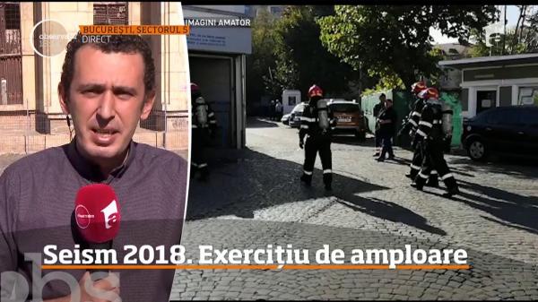 Seism 2018. Exercițiu pentru scenariul cutremur cu magnitudinea 7,5 pe scara Richter