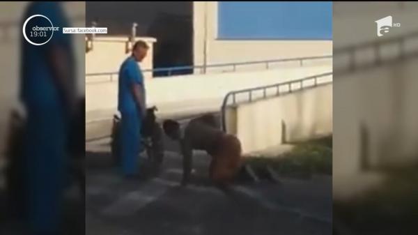 Anchetă la Spitalul de Urgenţă din Călăraşi, de unde un bătrân a plecat în genunchi, după externare