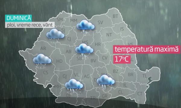 Iarna vine în doar câteva zile! Duminică temperaturile scad cu 10 grade Celsius!