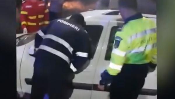 Stradă din Suceava, blocată cu mașina de un tânăr încăpățânat (Video)