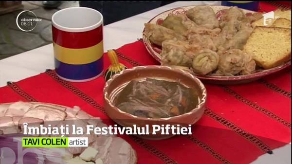 A fost Festivalul Piftiei în Gorj. Nu au lipsit nici răciturile din fructe de mare