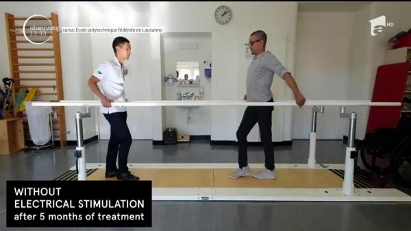 Un implant electronic de ultimă generaţie din Elveţia îi poate ajuta pe paraplegici să meargă din nou