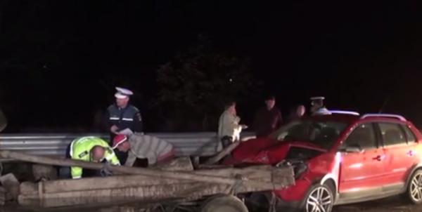 Tânăr de 21 de ani din Bistrița, mort într-un grav accident între o mașină și o căruță