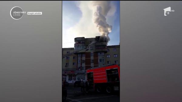 Incendiu puternic într-un apartament din Piteşti!