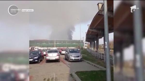 Momente înfiorătoare la Fabrica de Armament Cugir. O femeie a murit după o explozie, urmată de un incendiu