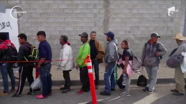 400 de imigranţi au ajuns la graniţa Mexicului cu Statele Unite pentru a cere azil