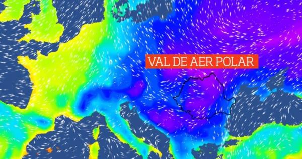 Val polar peste România, de 1 Decembrie. Temperaturile vor scădea la minus 20 de grade