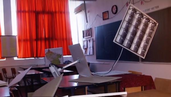 Primele explicații după prăbușirea tavanului unei clase, la un liceu din Buzău
