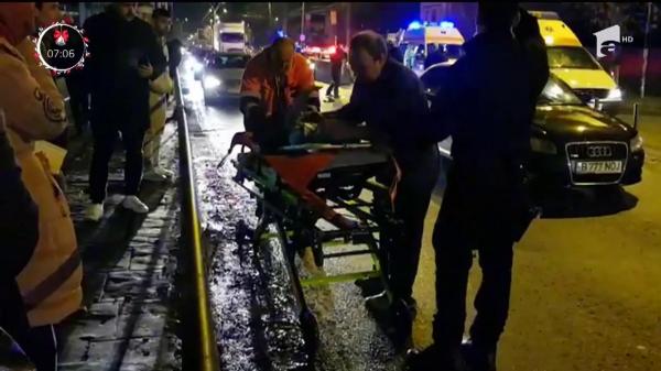Grav accident în Capitală. Un bolid a lovit în plin două persoane
