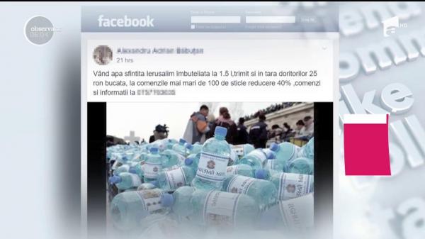 Internetul, plin de vânzători de agheasmă de la Ierusalim