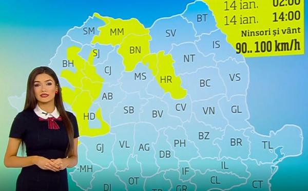 Meteorologii au emis un cod galben de viscol şi ninsori